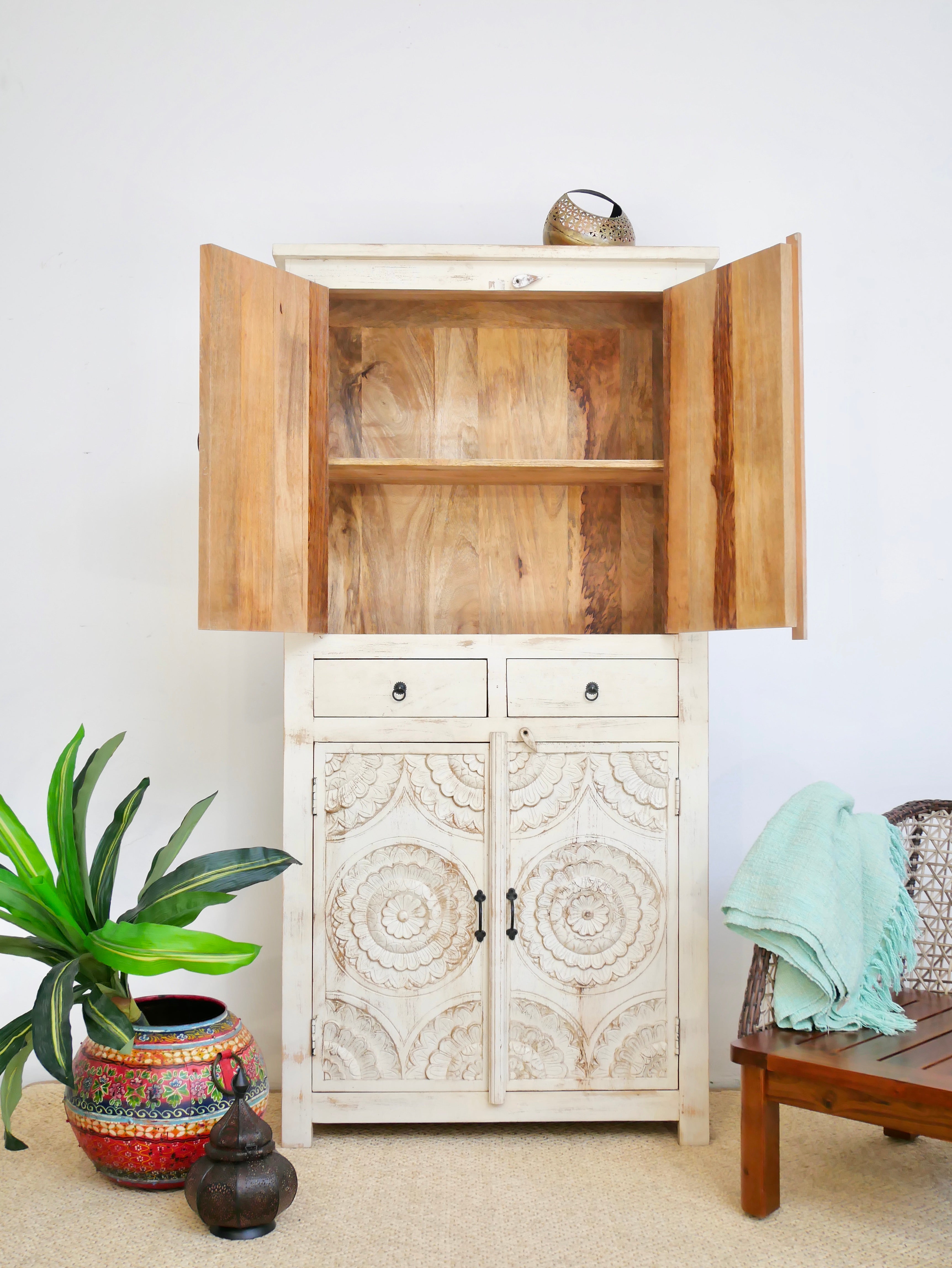 Taavi, vintage wooden cabinet