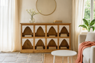 Lifestyle imagination of a hand-carved mango wood console table with floral patterns and whitewashed arches; ideal as entryway table vintage or carved console table, 200 × 110 × 37 cm.