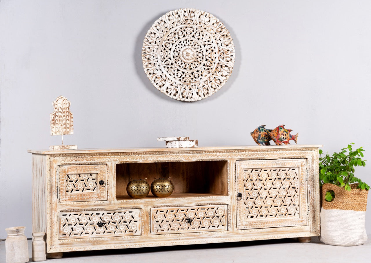 Pari, vintage wooden console table