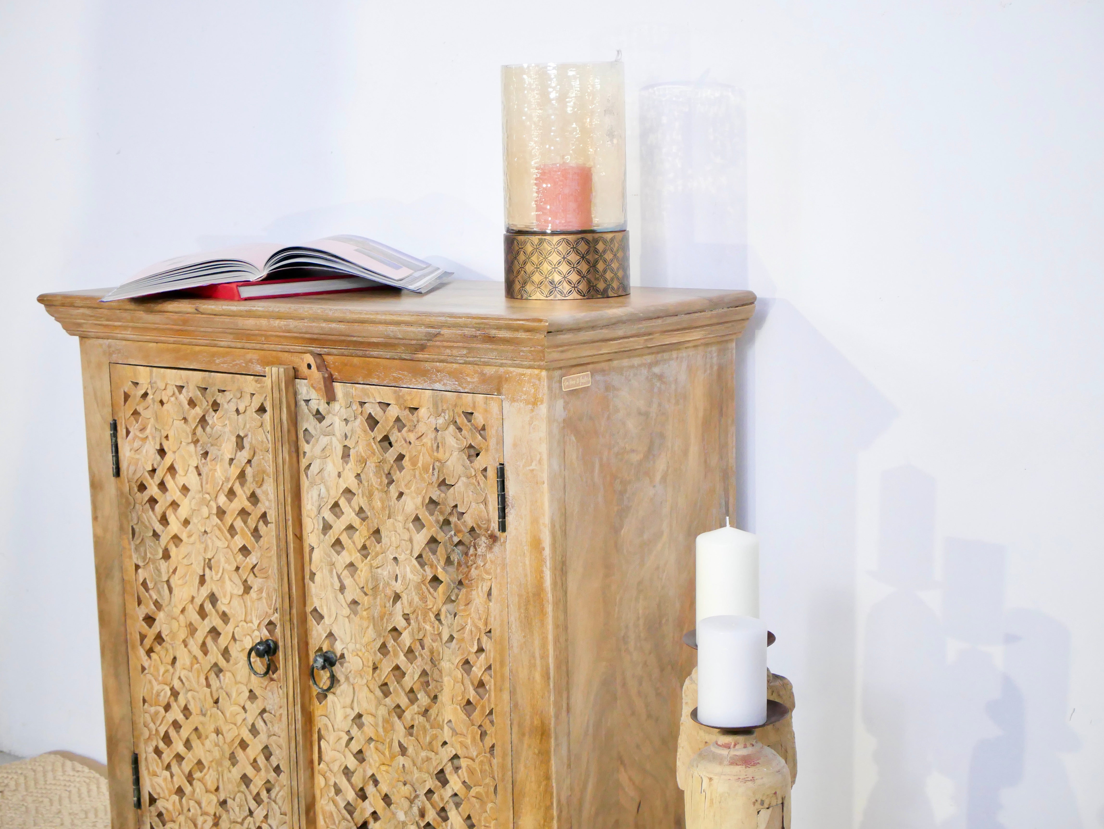Nassik, antique wooden chest of drawers