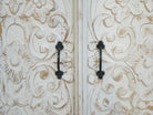 Bhilai, white indian wooden cabinet