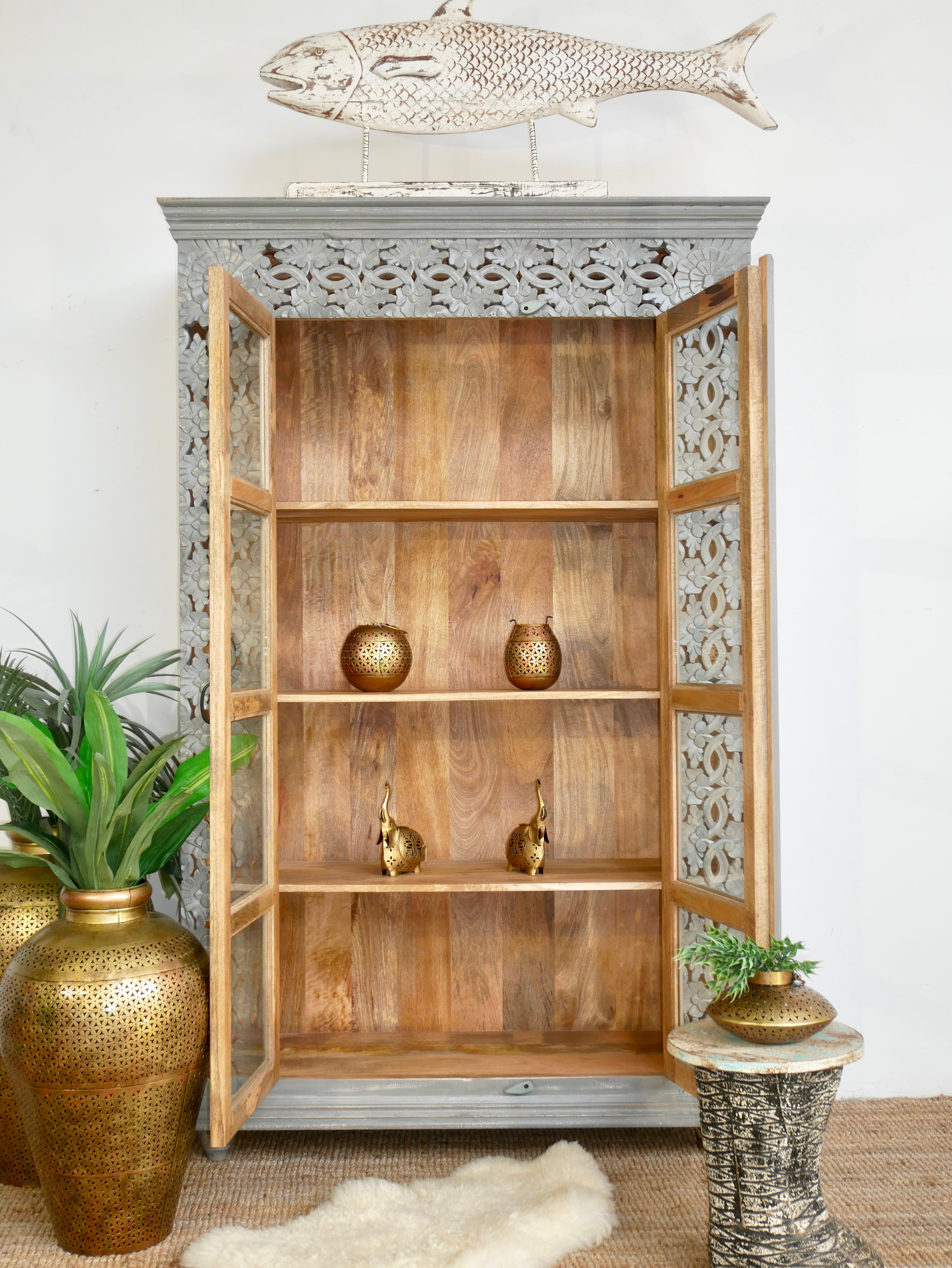 Madhav grey, vintage cabinet